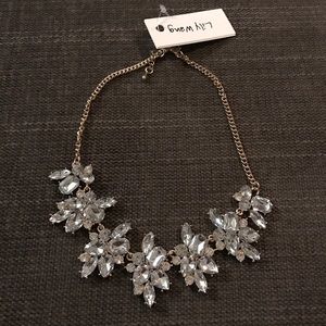 Rhinestone statement necklace NWT